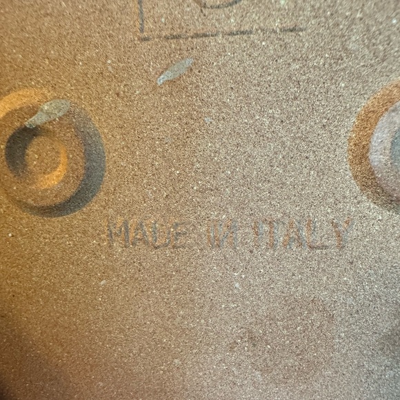 Italian Ceramic Tile Trivet with Wood Frame, Neutral Colors Wheat Browns Beige - Picture 3 of 8